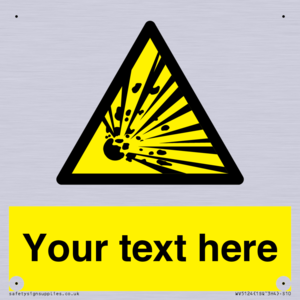 WV5124: Custom Explosive Material Sign