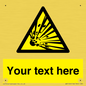 WV5124: Custom Explosive Material Sign