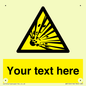 WV5124: Custom Explosive Material Sign