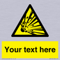 WV5124: Custom Explosive Material Sign