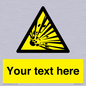 WV5124: Custom Explosive Material Sign