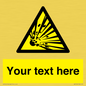 WV5124: Custom Explosive Material Sign