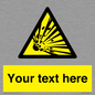 WV5124: Custom Explosive Material Sign