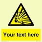 WV5124: Custom Explosive Material Sign