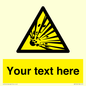 WV5124: Custom Explosive Material Sign