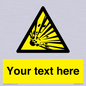 WV5124: Custom Explosive Material Sign