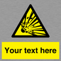 WV5124: Custom Explosive Material Sign