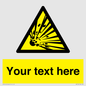 WV5124: Custom Explosive Material Sign