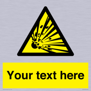 WV5124: Custom Explosive Material Sign