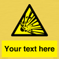 WV5124: Custom Explosive Material Sign