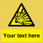 WV5124: Custom Explosive Material Sign