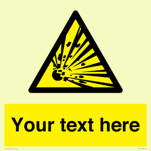 WV5124: Custom Explosive Material Sign