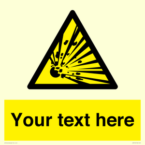 WV5124: Custom Explosive Material Sign