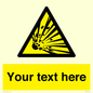 WV5124: Custom Explosive Material Sign