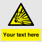 WV5124: Custom Explosive Material Sign