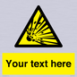 WV5124: Custom Explosive Material Sign
