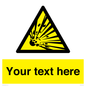 WV5124: Custom Explosive Material Sign