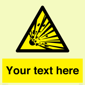 WV5124: Custom Explosive Material Sign
