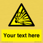 WV5124: Custom Explosive Material Sign