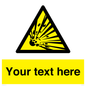 WV5124: Custom Explosive Material Sign