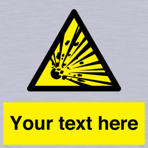 WV5124: Custom Explosive Material Sign