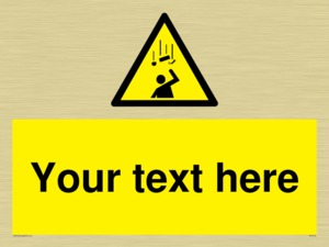 WV5130: Custom Falling Objects Sign