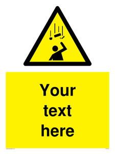 WV5130: Custom Falling Objects Sign