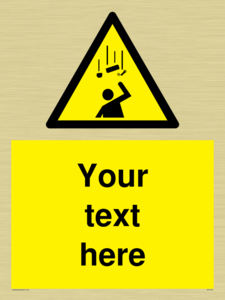 WV5130: Custom Falling Objects Sign