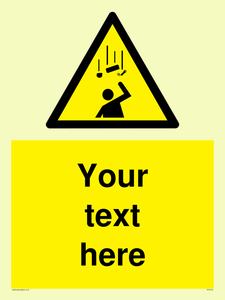 WV5130: Custom Falling Objects Sign