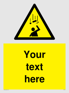 WV5130: Custom Falling Objects Sign
