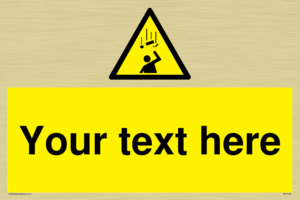 WV5130: Custom Falling Objects Sign