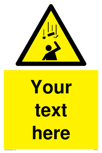 WV5130: Custom Falling Objects Sign