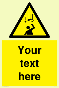 WV5130: Custom Falling Objects Sign