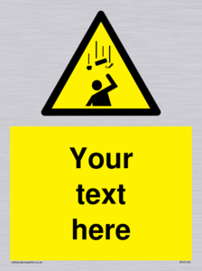 WV5130: Custom Falling Objects Sign