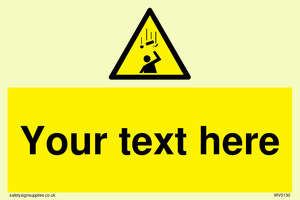 WV5130: Custom Falling Objects Sign