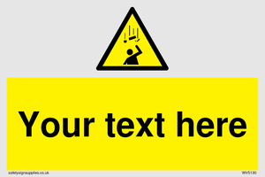 WV5130: Custom Falling Objects Sign