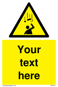 WV5130: Custom Falling Objects Sign