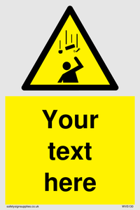 WV5130: Custom Falling Objects Sign