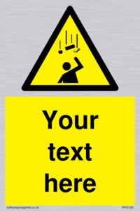 WV5130: Custom Falling Objects Sign