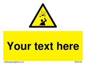 WV5130: Custom Falling Objects Sign