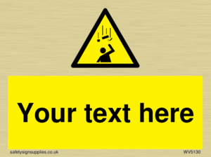 WV5130: Custom Falling Objects Sign