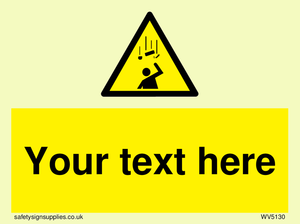 WV5130: Custom Falling Objects Sign