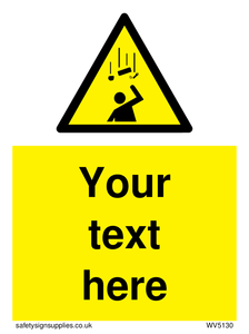 WV5130: Custom Falling Objects Sign