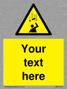 WV5130: Custom Falling Objects Sign