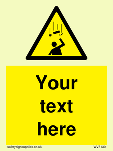 WV5130: Custom Falling Objects Sign