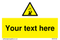 WV5130: Custom Falling Objects Sign