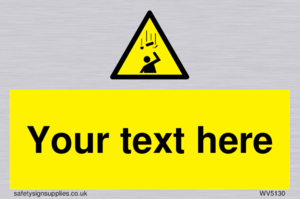 WV5130: Custom Falling Objects Sign