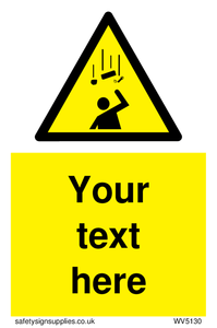 WV5130: Custom Falling Objects Sign