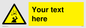 WV5130: Custom Falling Objects Sign