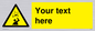 WV5130: Custom Falling Objects Sign